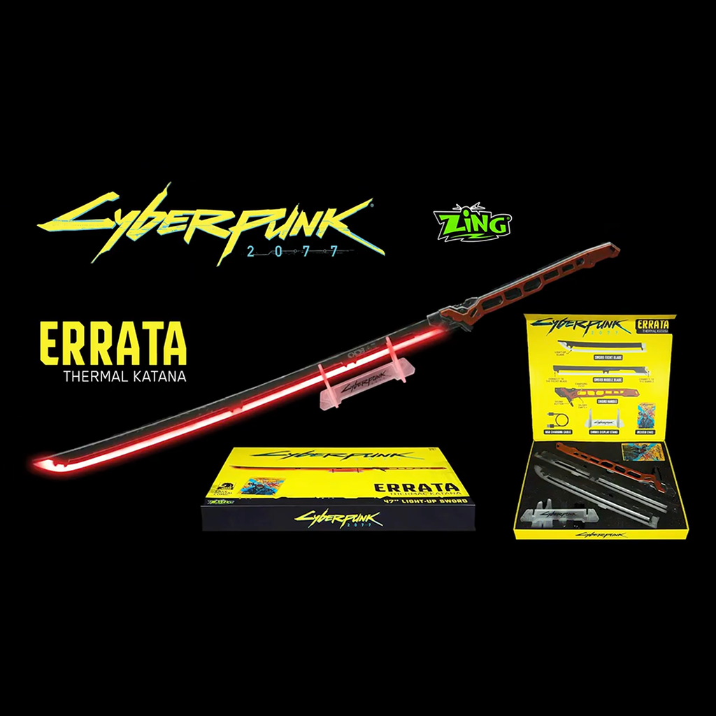 CYBERPUNK RED LED 47" KATANA BLADE | 1:1 SCALE REPLICA