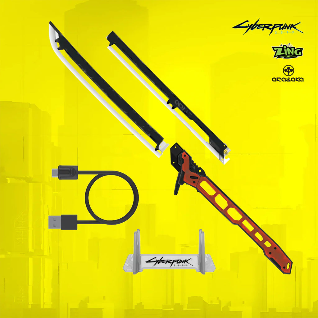 CYBERPUNK RED LED 47" KATANA BLADE | 1:1 SCALE REPLICA