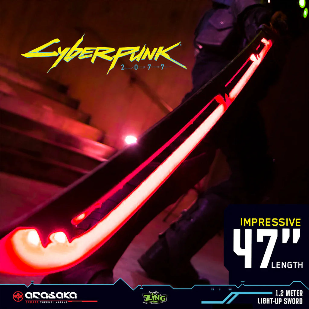 CYBERPUNK RED LED 47" KATANA BLADE | 1:1 SCALE REPLICA