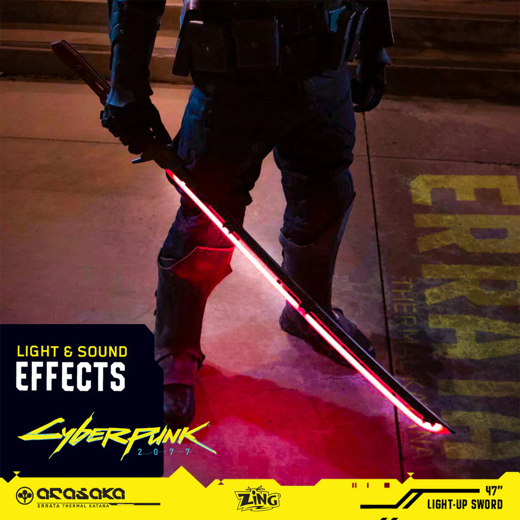 CYBERPUNK RED LED 47" KATANA BLADE | 1:1 SCALE REPLICA