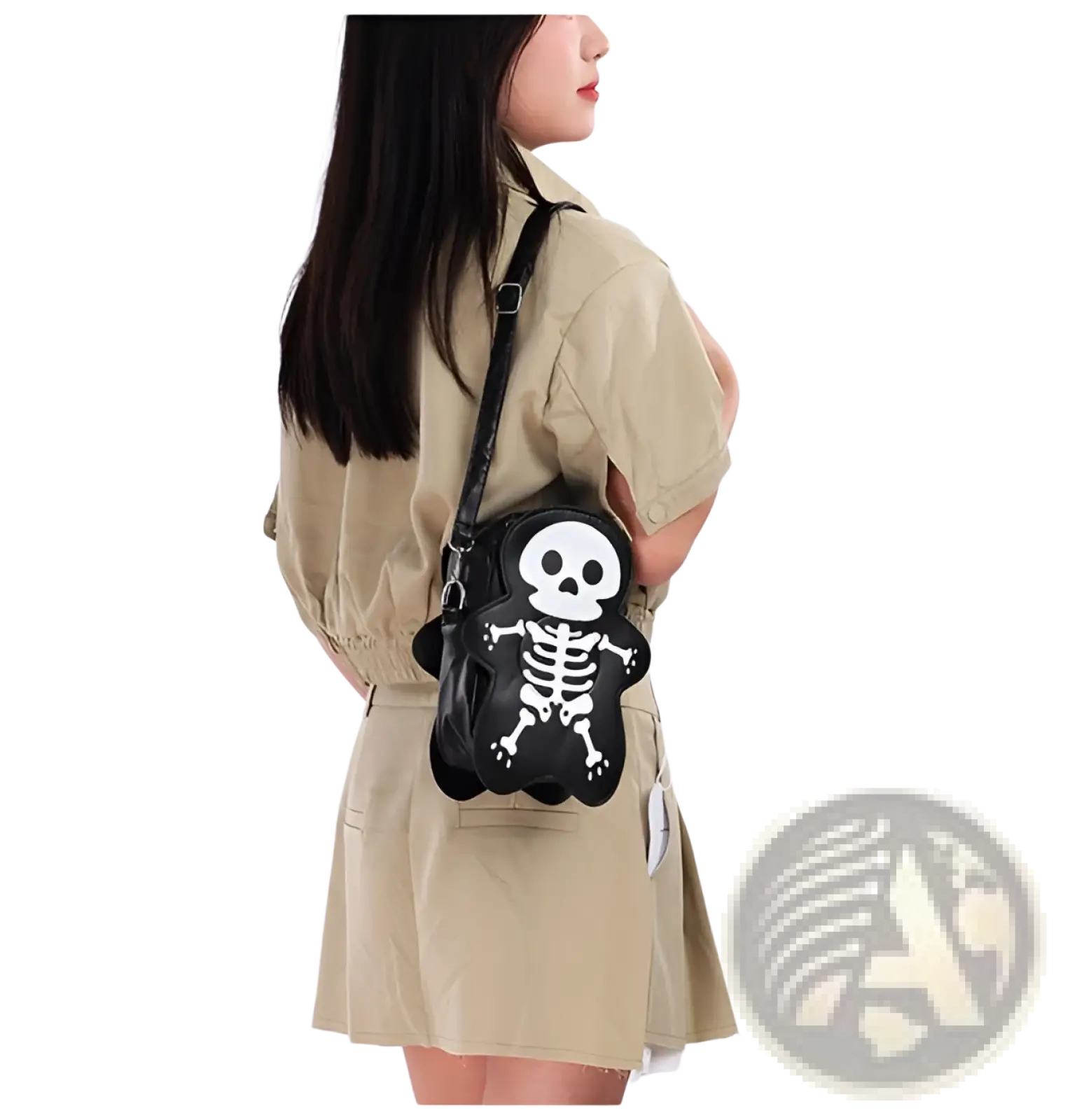 Y2k Skeleton Skull Crossbody Shoulder Bag